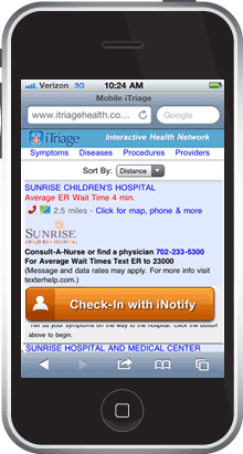 iNotify on iPhone
